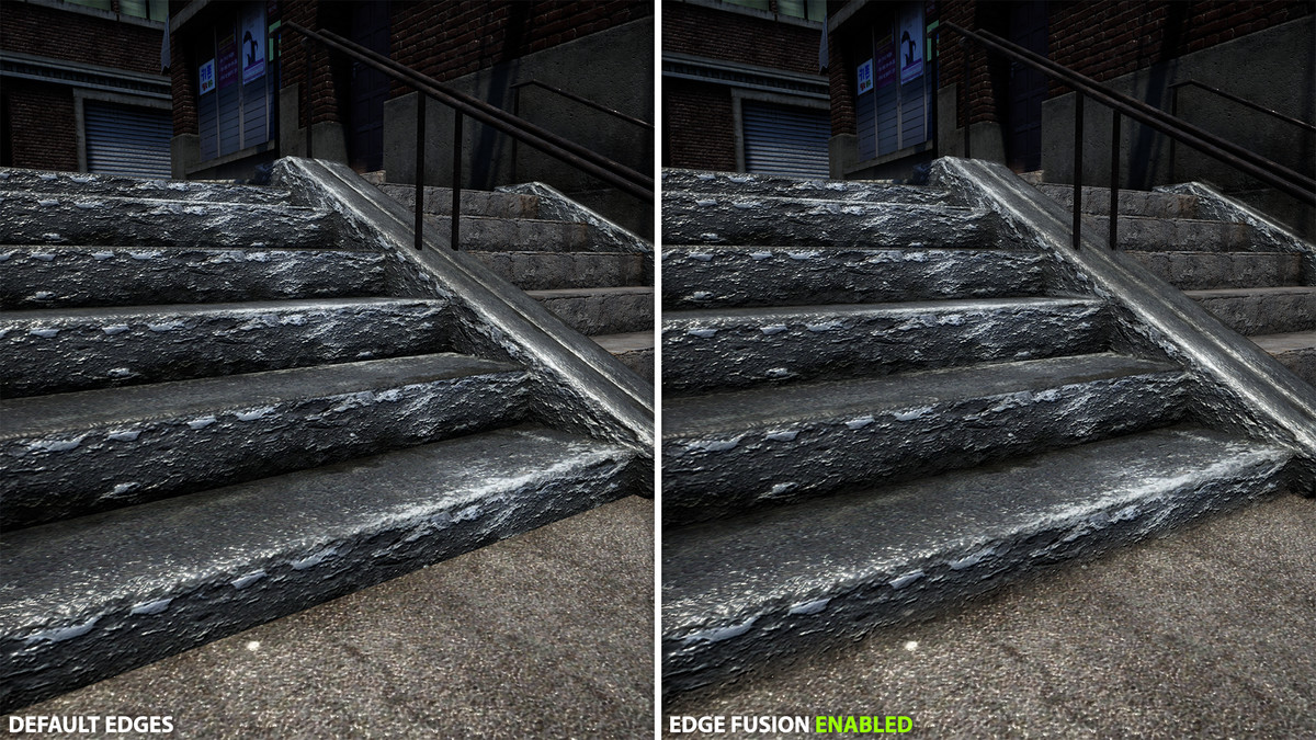 Edge Fusion: Smooth Surface Contacts