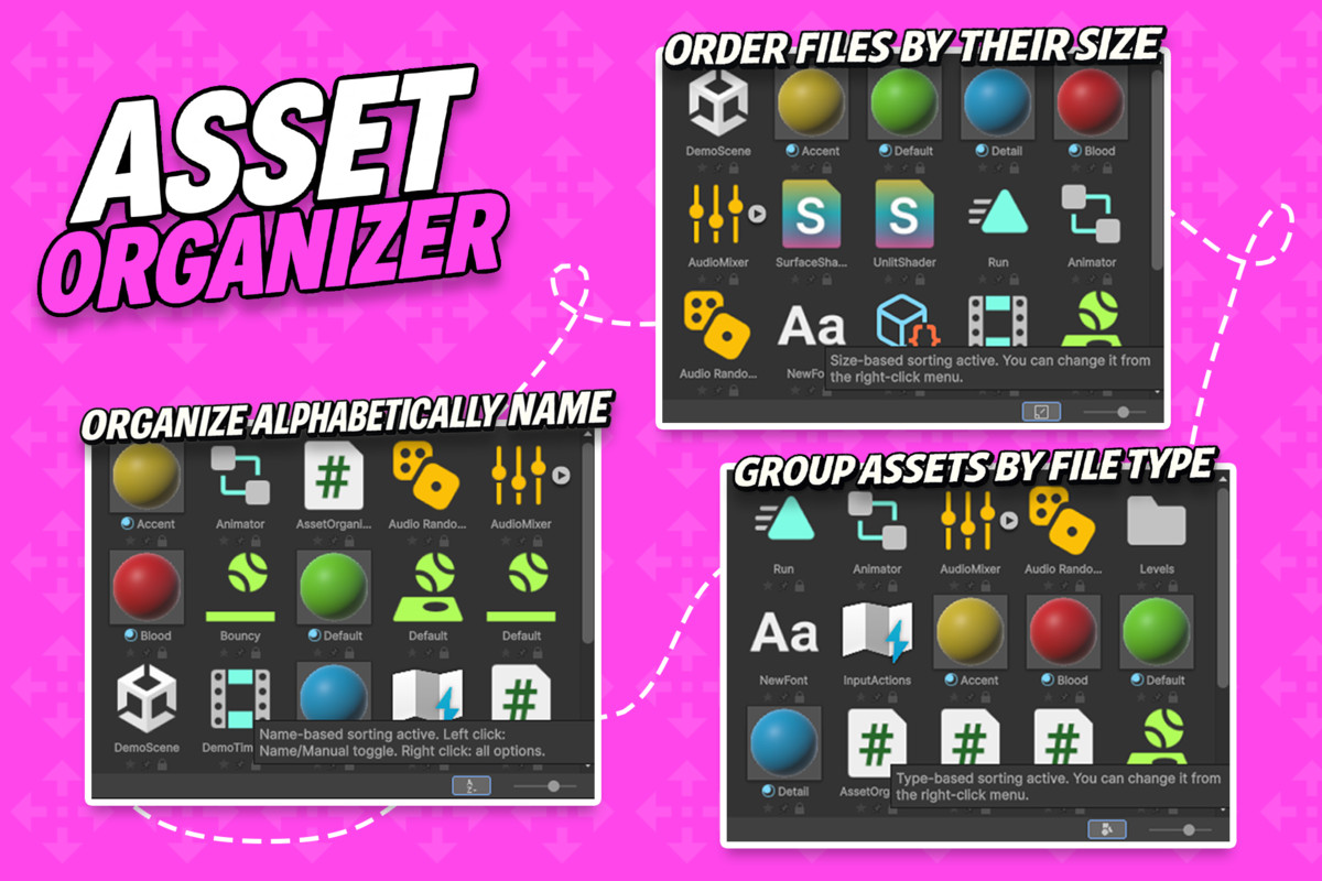 ASSET ORGANIZER – Ultimate Project Window Sorting