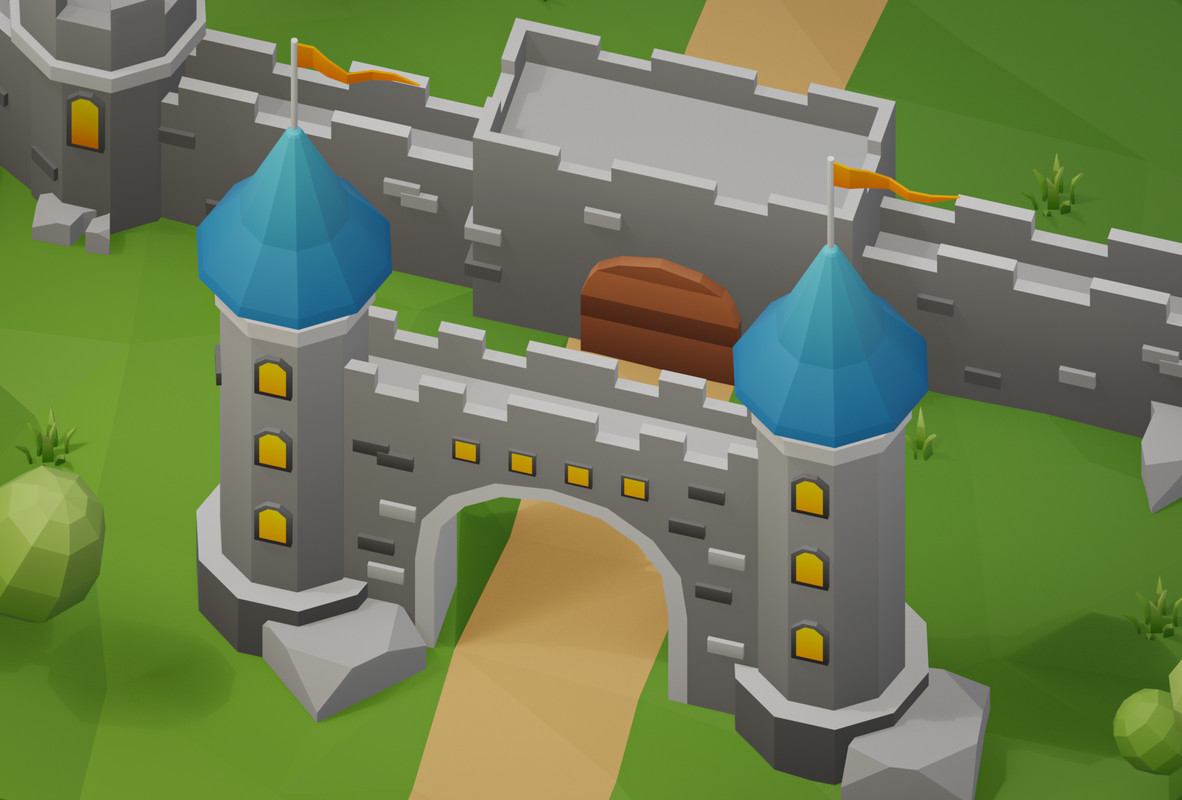 Low Poly Medieval Locations Pack