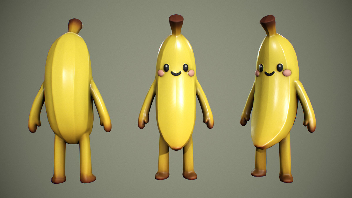 Cute Banana Character