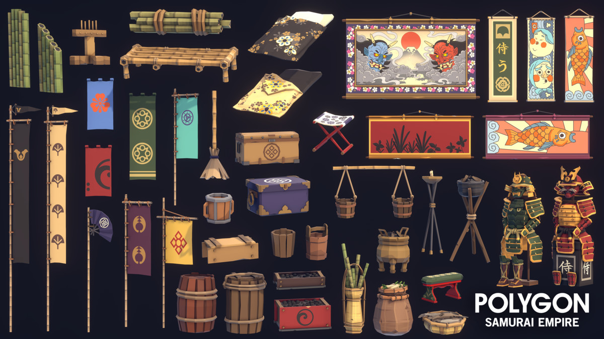 Samurai Empire - Synty POLYGON - Stylized Low Poly Assets