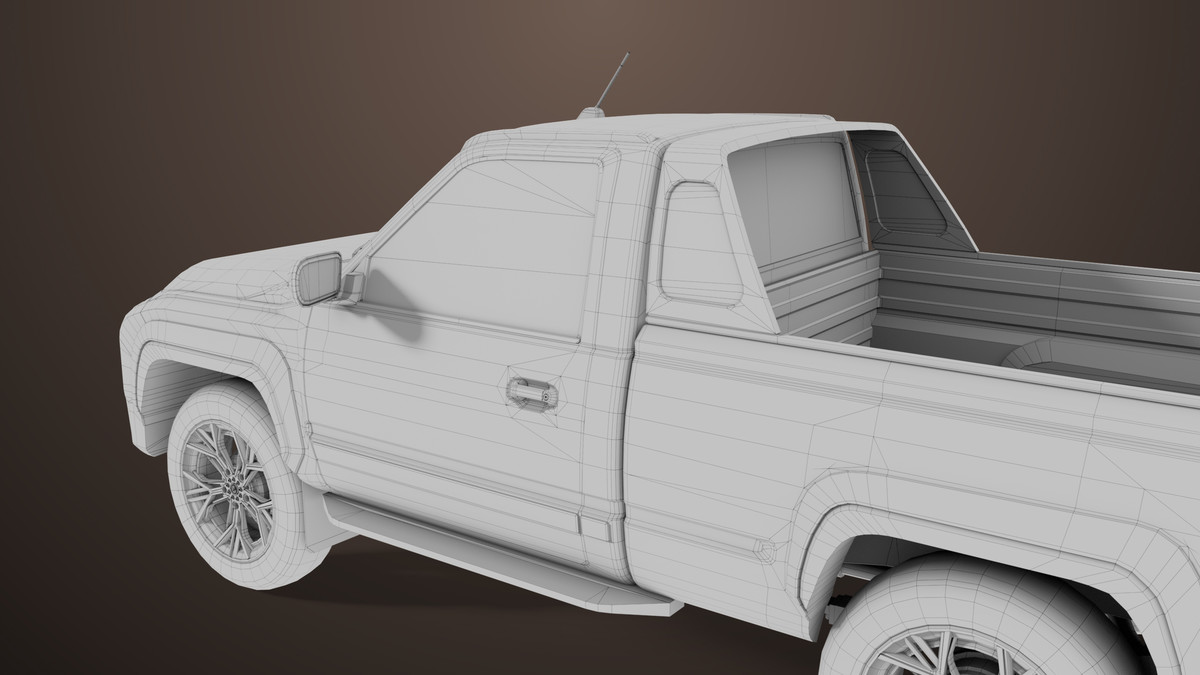 Pickup Truck01 Old Rusty HDRP URP Textures