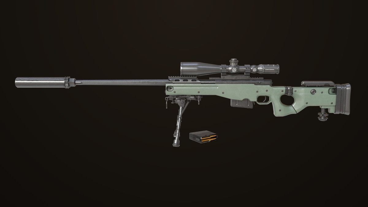 Sniper Rifle 03 Green URP HDRP Textures