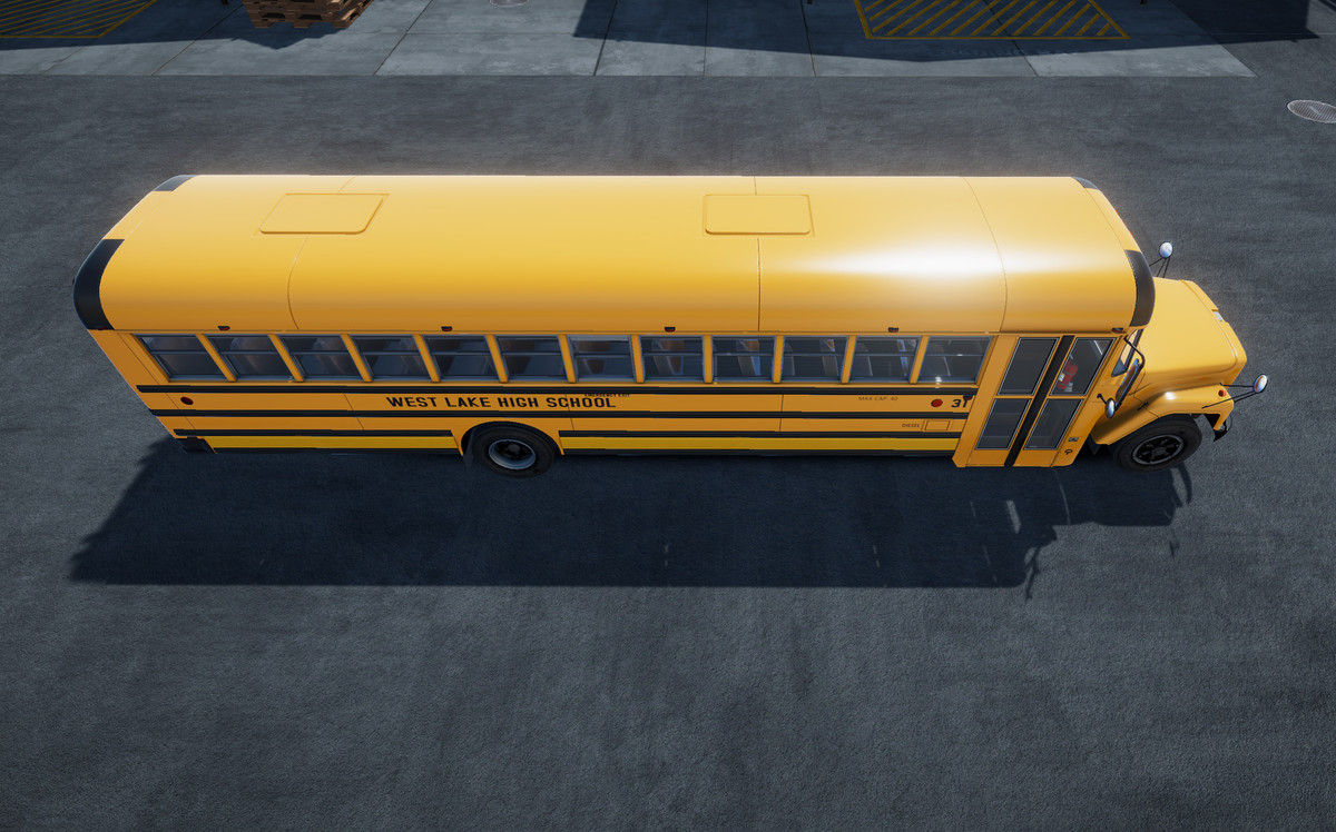 80s generic american school bus