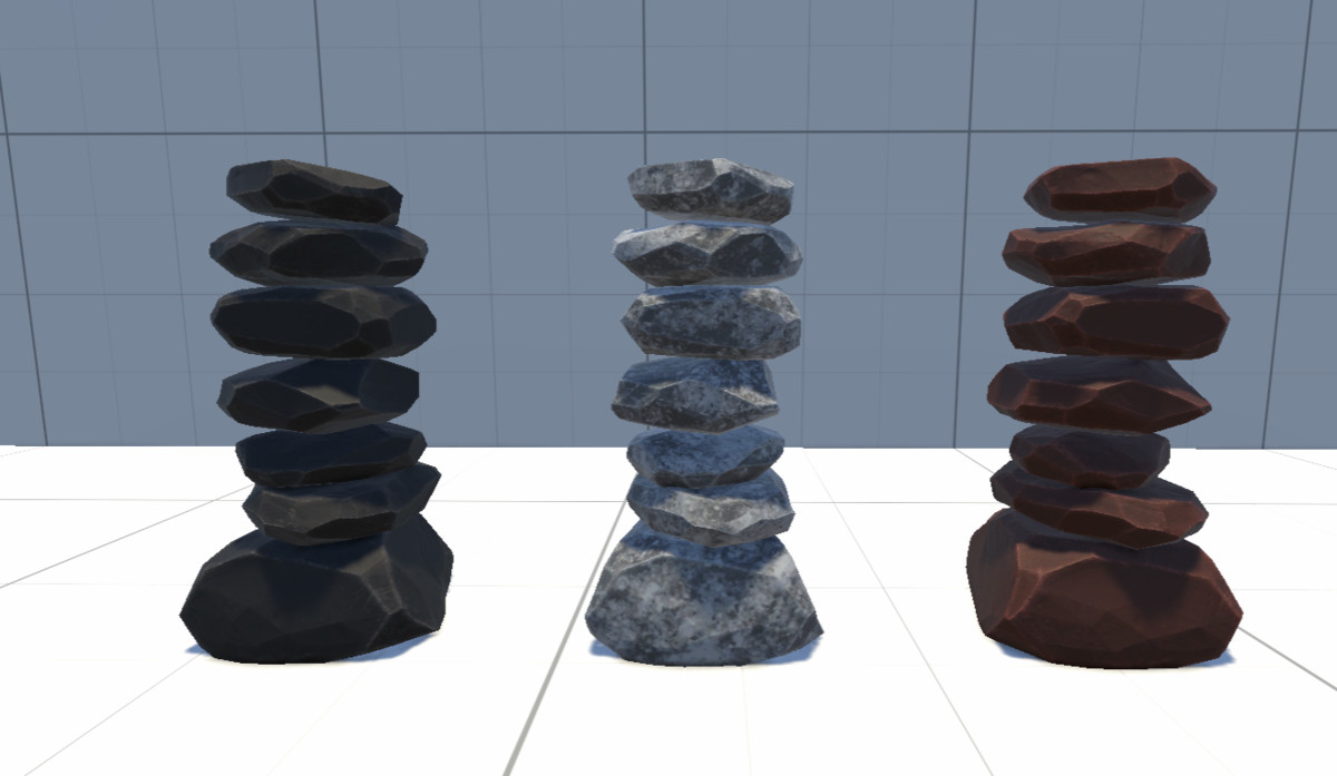 Stylised Rocks and Ruins