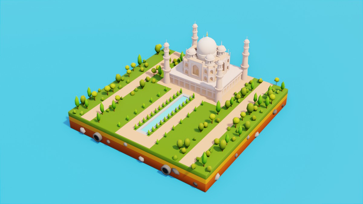 Low Poly Asia & Oceania LandMarks by IGS
