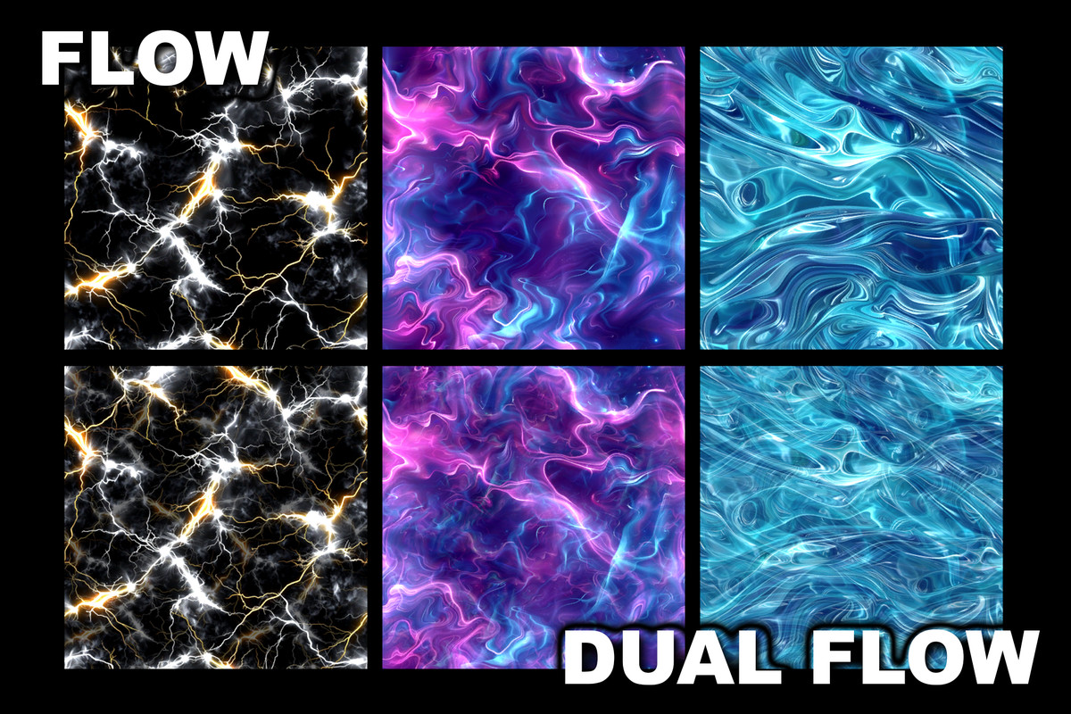 Elemental Energy Shaders Pack - Flow, Wave, Pulse, Distortion, Glow