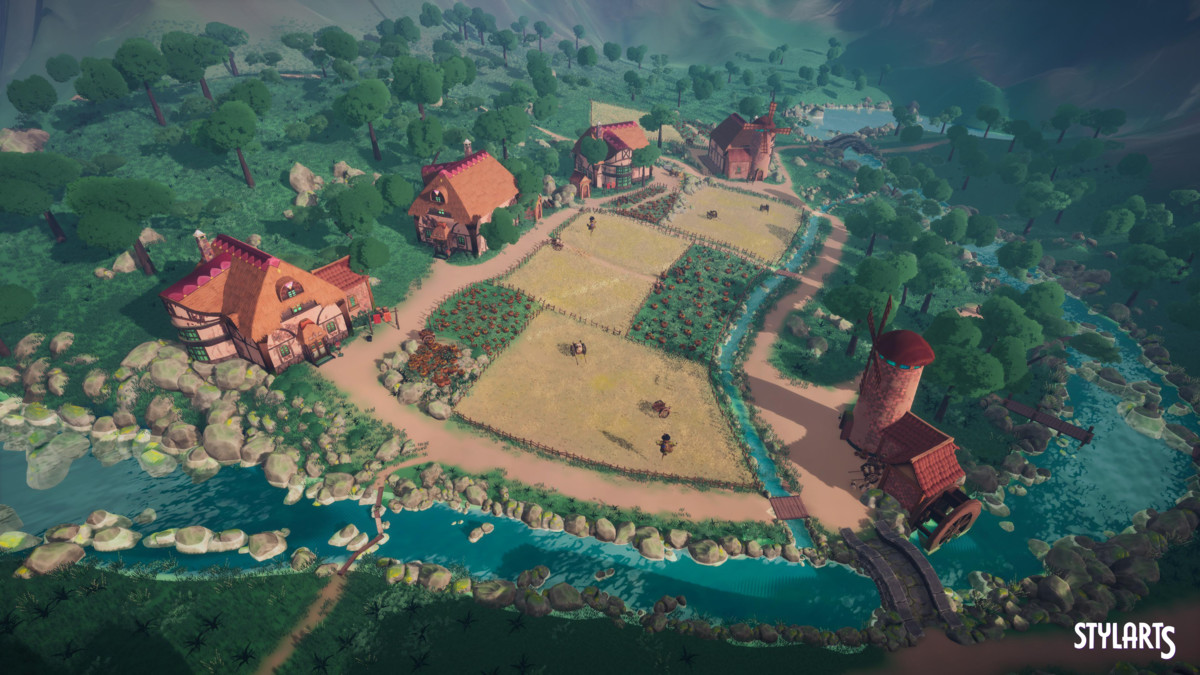 Stylized Windmill Valley Environment