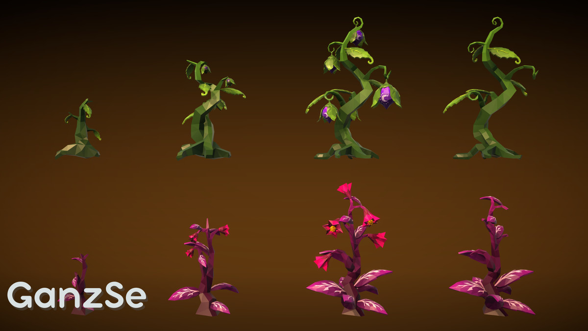 GanzSe Farming - Fantasy Low Poly Props