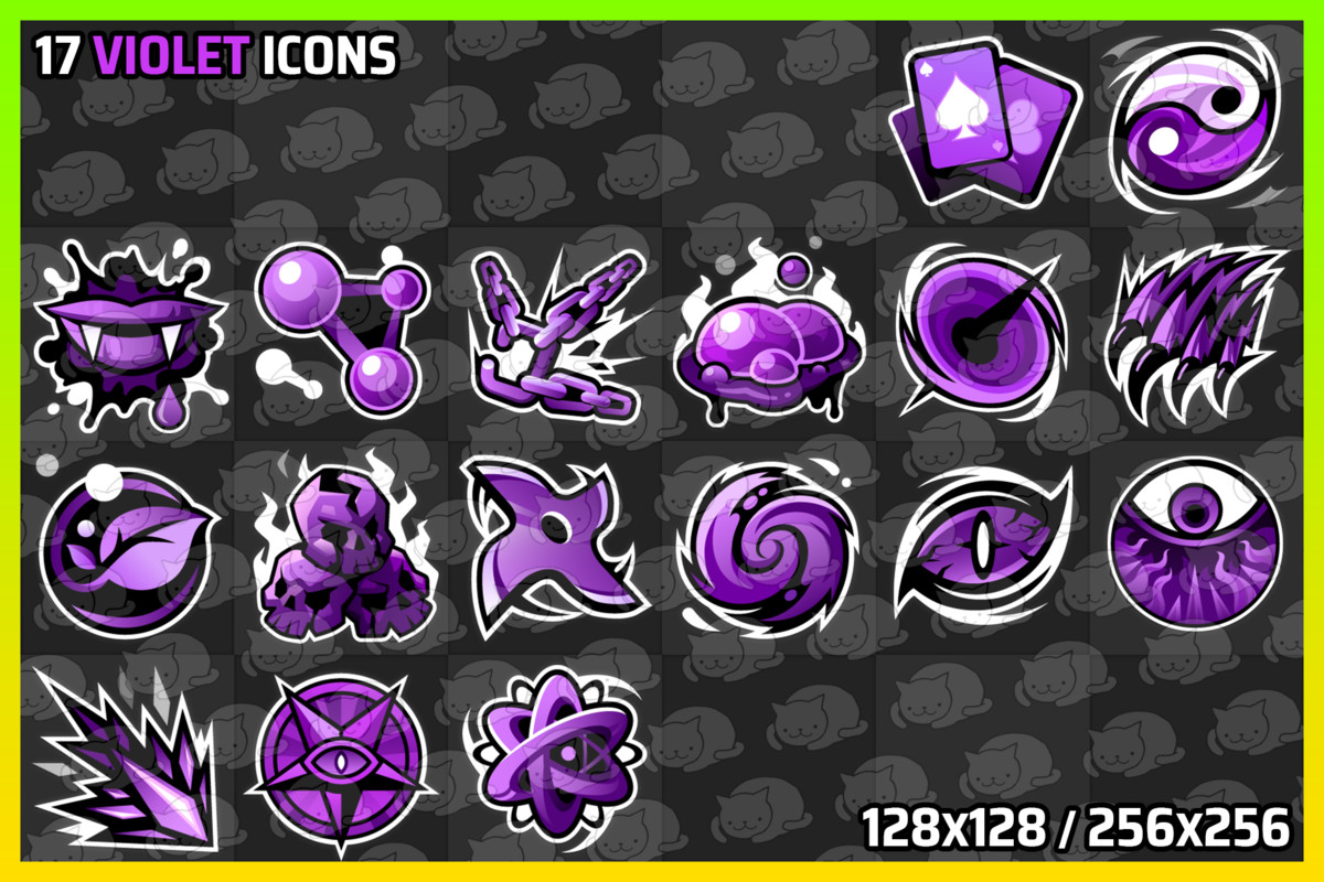 5 Color Type Skills - Icons Pack