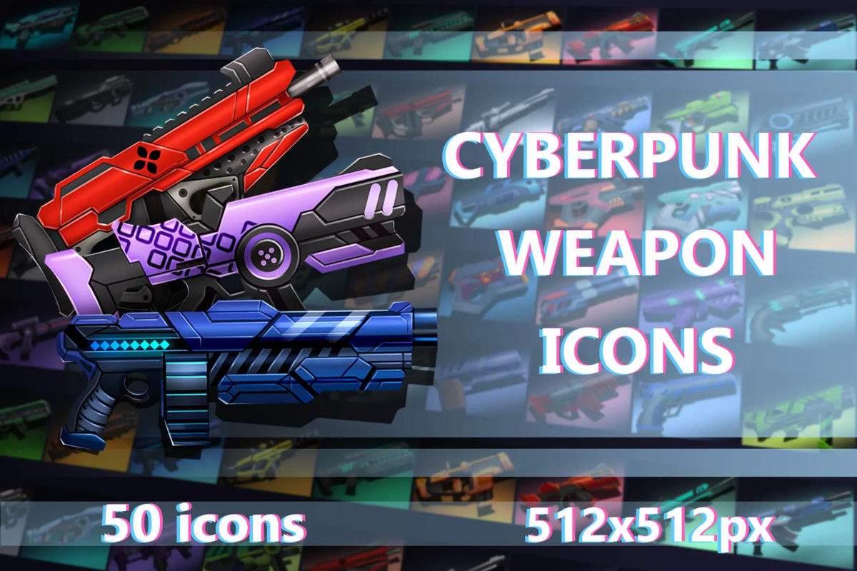 2700 Cyberpunk RPG Icons Pack