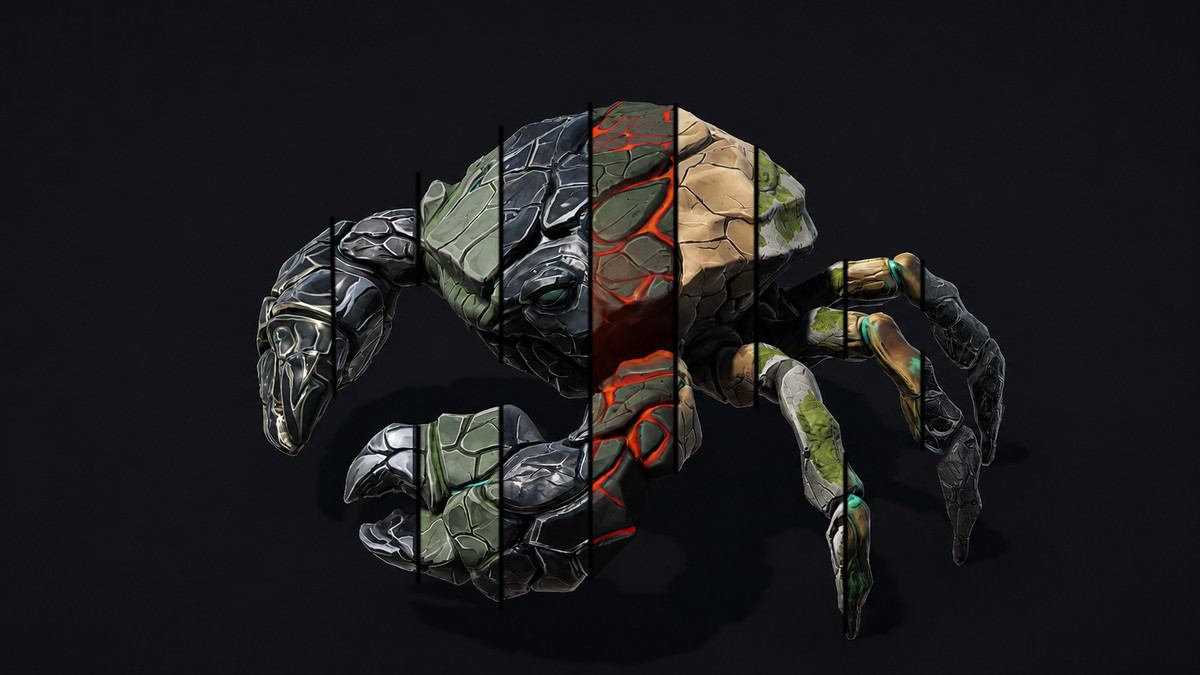 Rift Stone Crab - Stylized Rock Monster