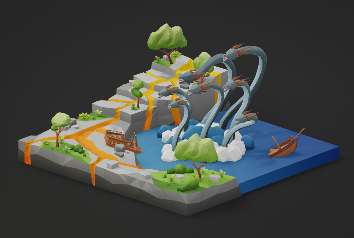 Low Poly Fantasy Locations