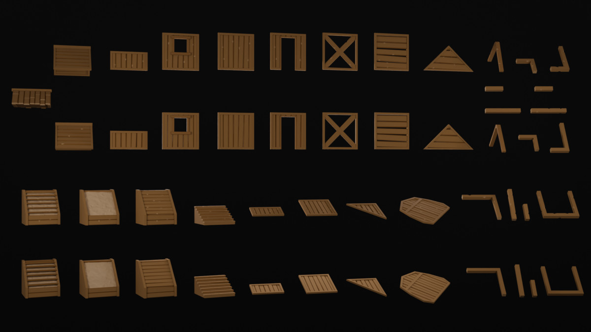 Modular Low Poly Medieval - Fort Kit