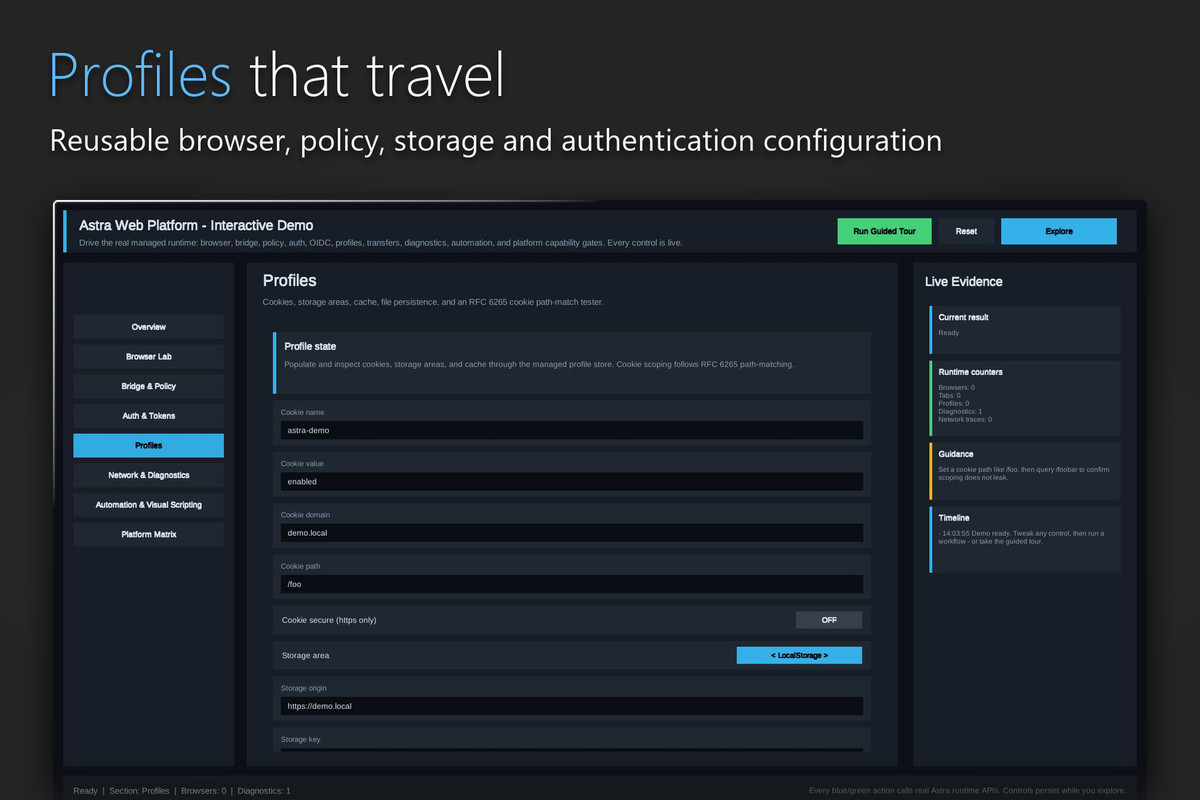 Astra Web Platform - WebView, JS Bridge & OAuth Toolkit