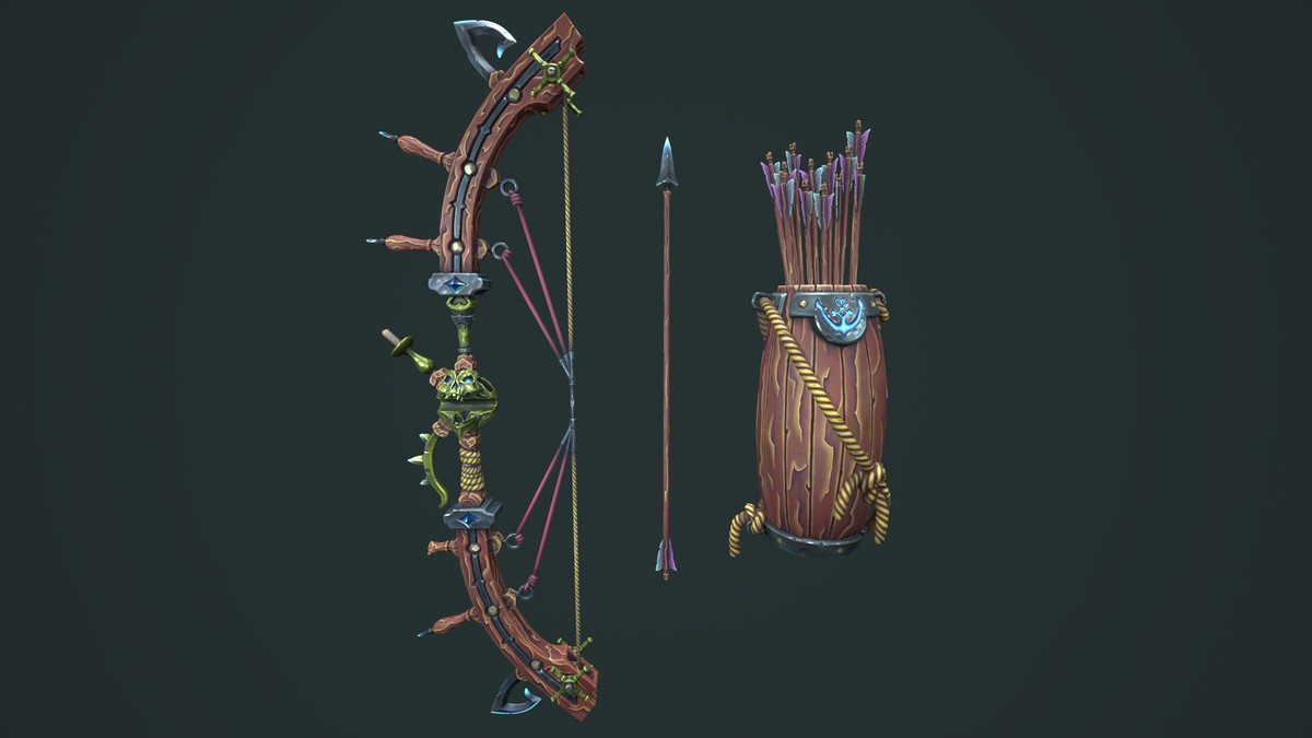 Pirate bow quiver arrow