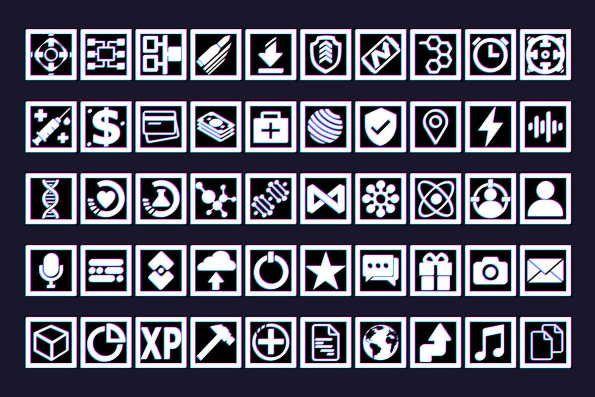 2700 Cyberpunk RPG Icons Pack