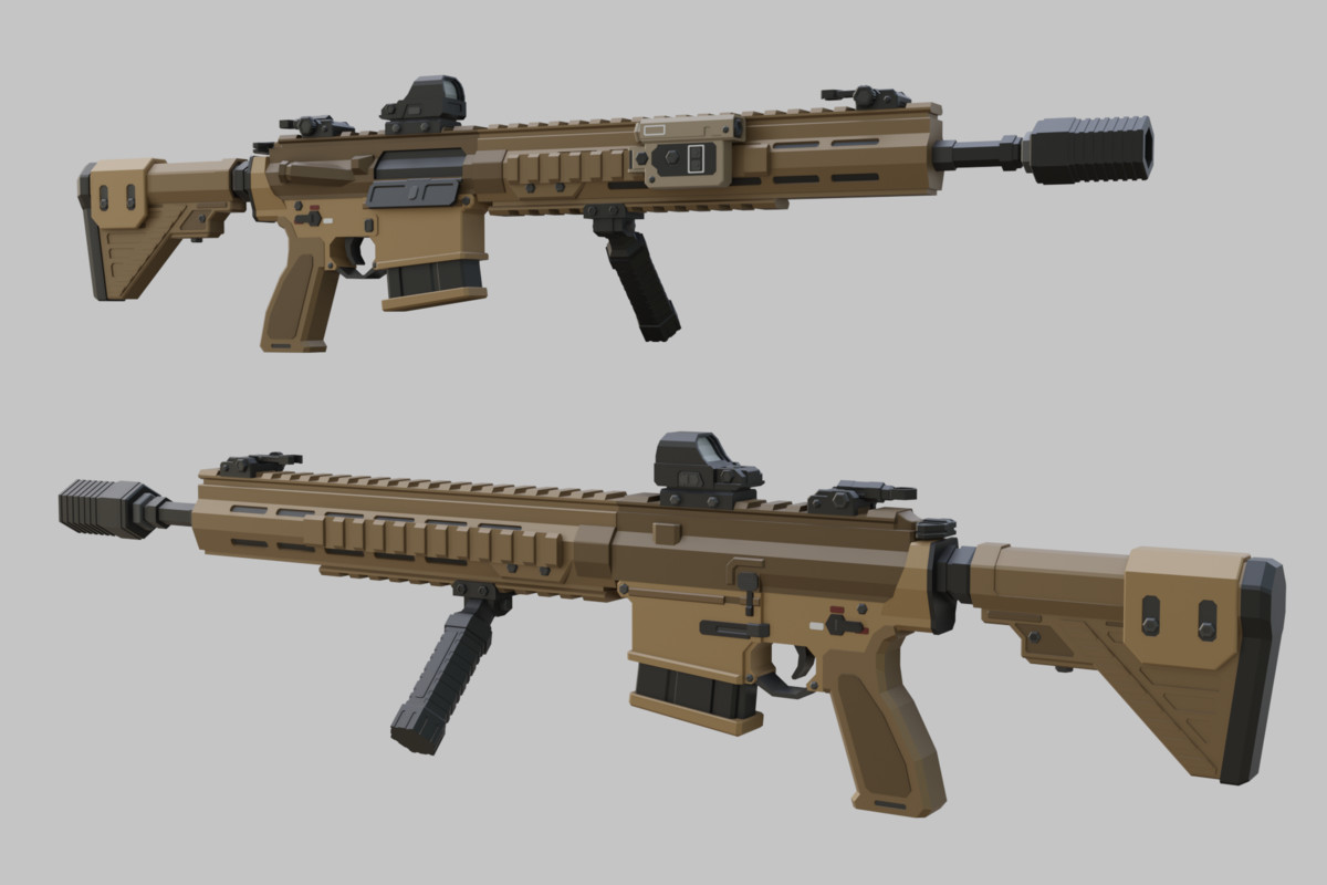 Low Poly Weapon Bundle Pack 2