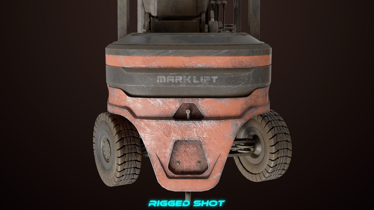 Dusty Forklift Trucks URP HDRP Textures