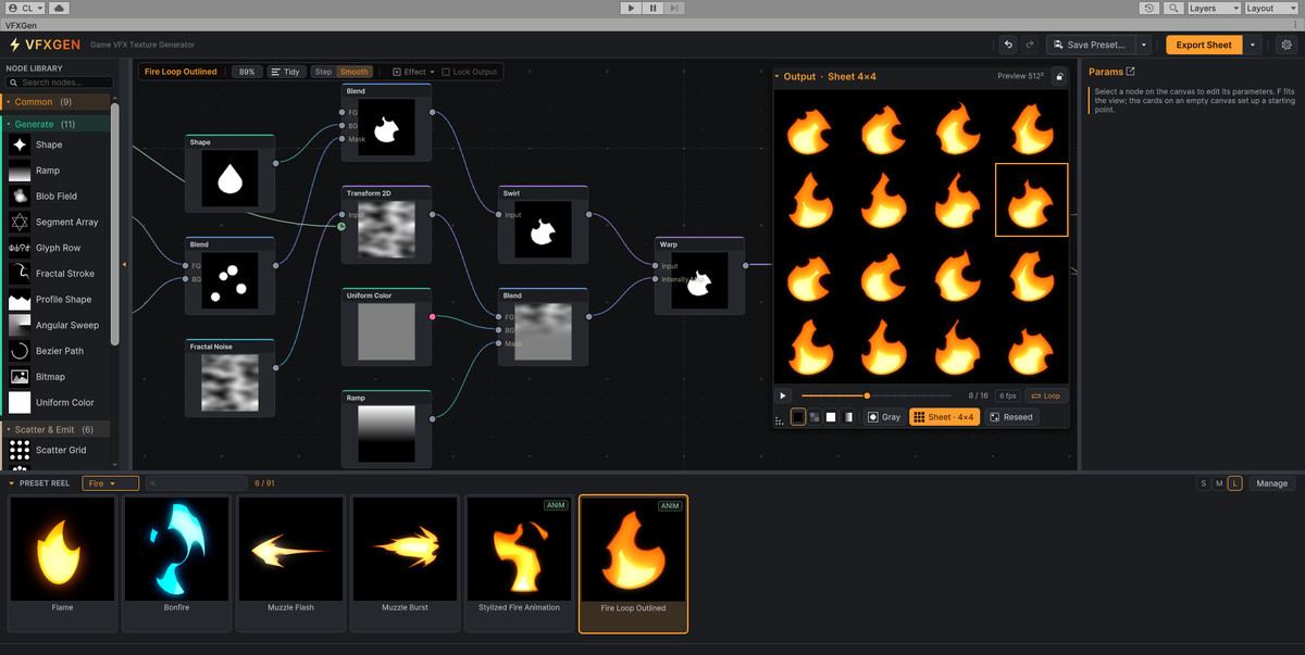 VFXGen - Stylized VFX Texture Editor
