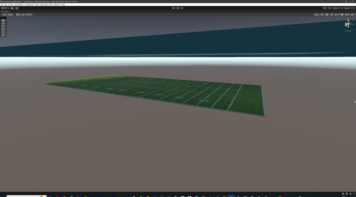 Modular American Football Stadium 3d Environment - Exterior, Interior, Props