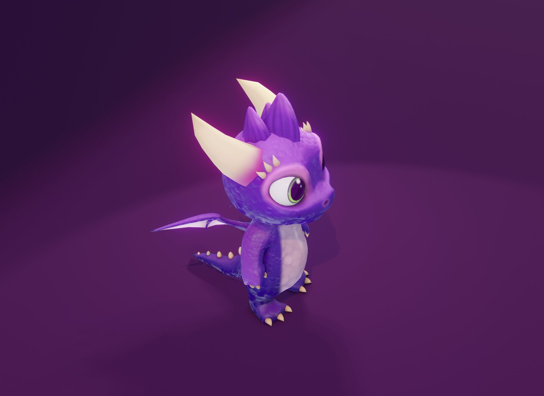 Cartoon Baby Dragons 3D Model with 5 Music Tracks & 36 Sound Effects