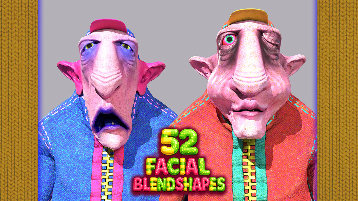 Funky Cartoon Man - Grandpa Afanasy