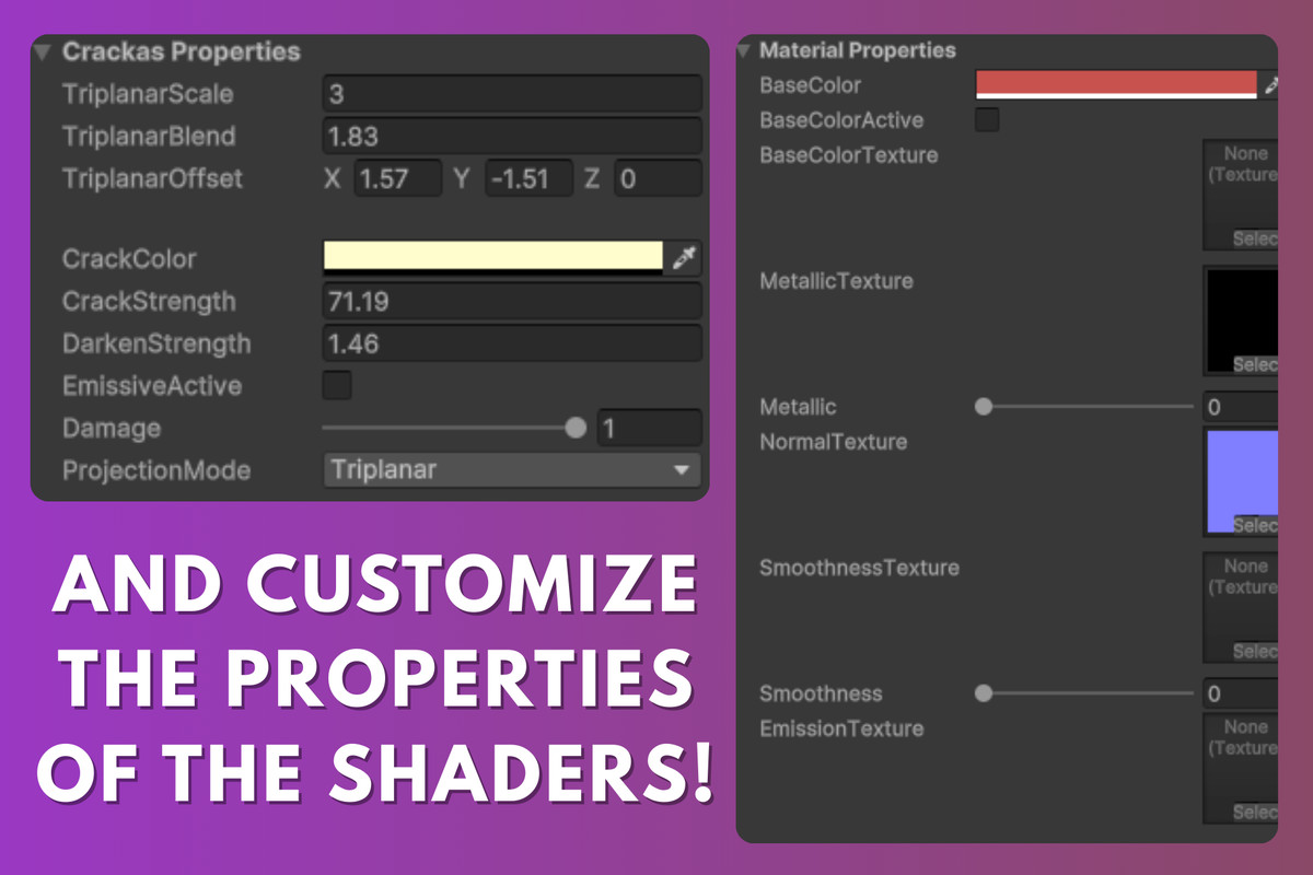 Damage Cracks Shaders