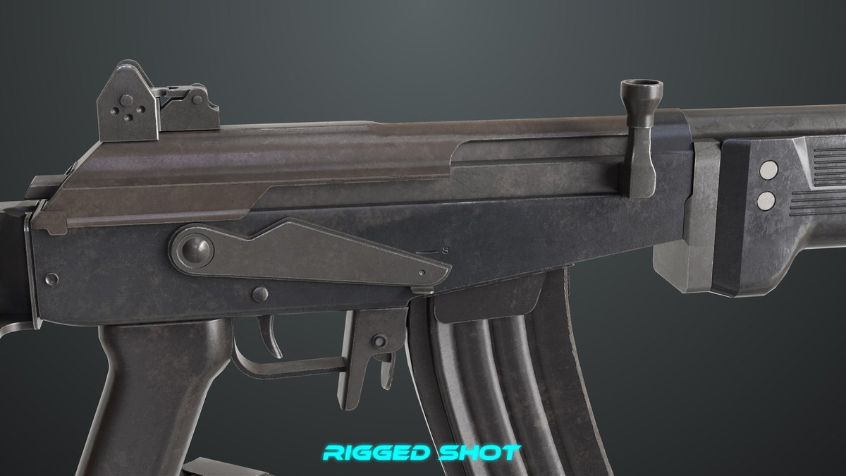 Machine Gun 13 Metal URP HDRP Textures