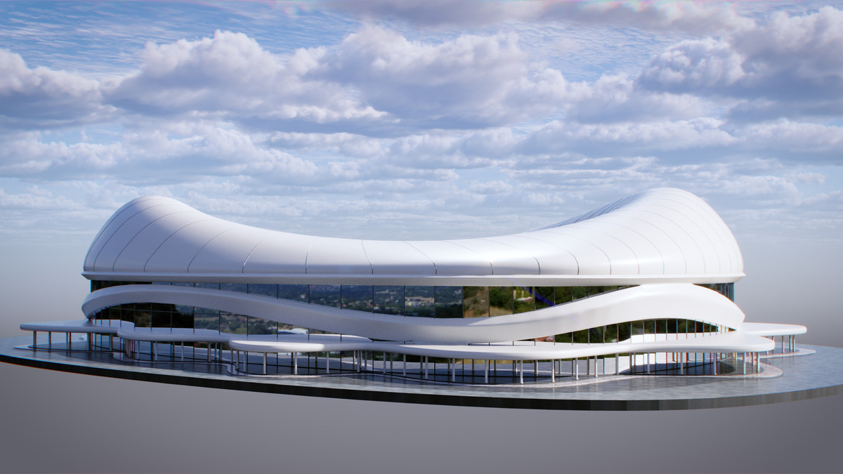 Modular American Football Stadium 3d Environment - Exterior, Interior, Props