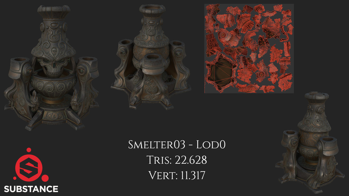5 Dark Fantasy Smelters / Furnace / Kiln