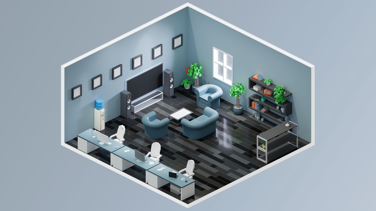 Office - Low Poly 3D Models Pack
