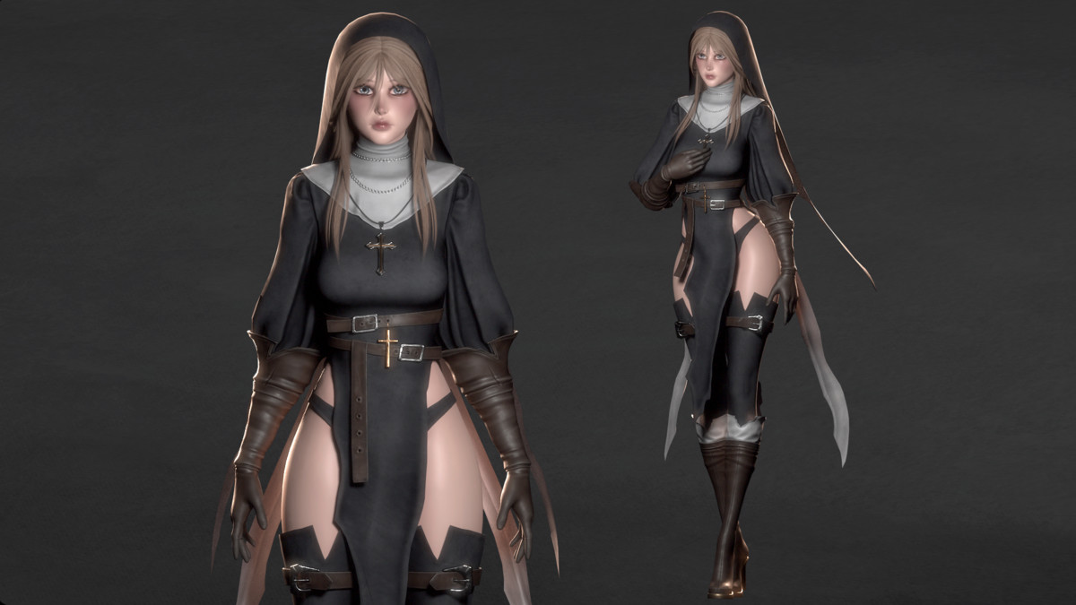 Dark Fantasy Female Modular Characters Pack