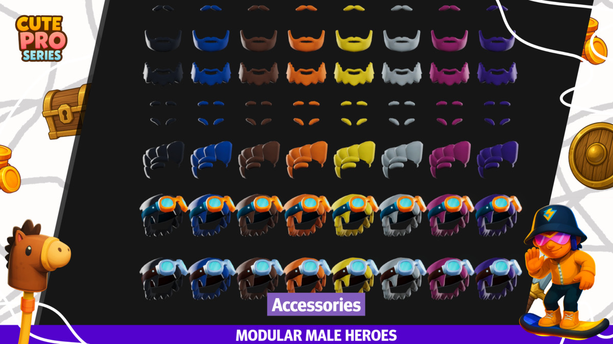 Modular Male Heroes Pack