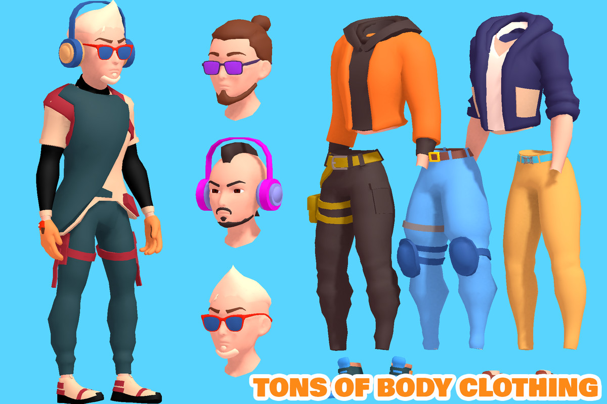 Stylized Battle Royale Characters Pack