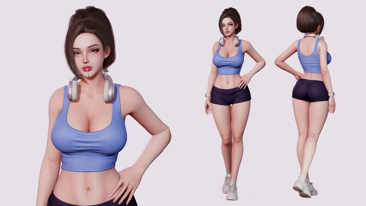 Casual Female 01 - Female Character Series