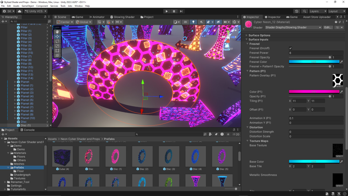 Neon Cyber Shader & Props