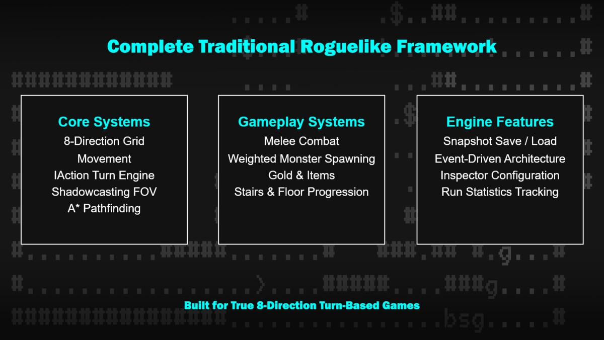 Ultimate Roguelike Framework - Traditional Roguelike Starter Kit
