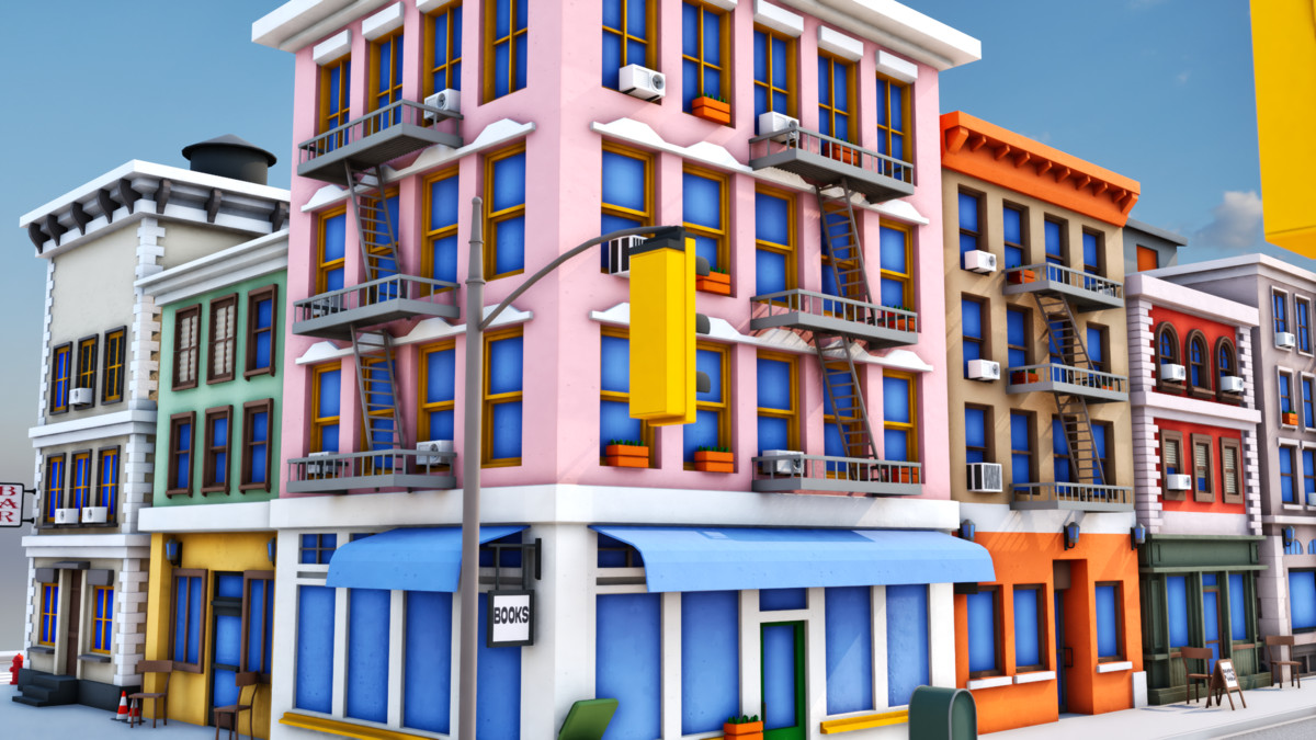 Modular Stylized Cartoon City Pack [Desktop & Mobile]