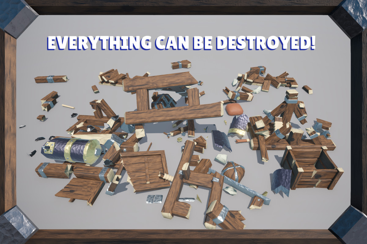 Stylized Functional Siege Weapons: Ready, Aim, Fire!