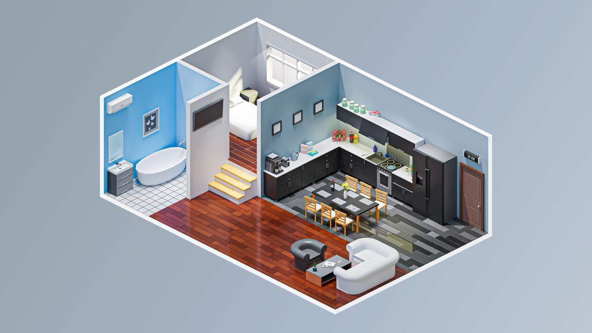 Interior 6 - Low Poly 3D Models Pack