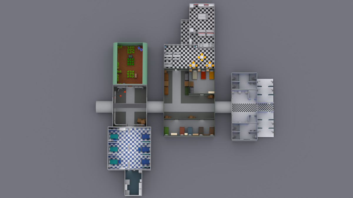Low Poly Modular Bunker