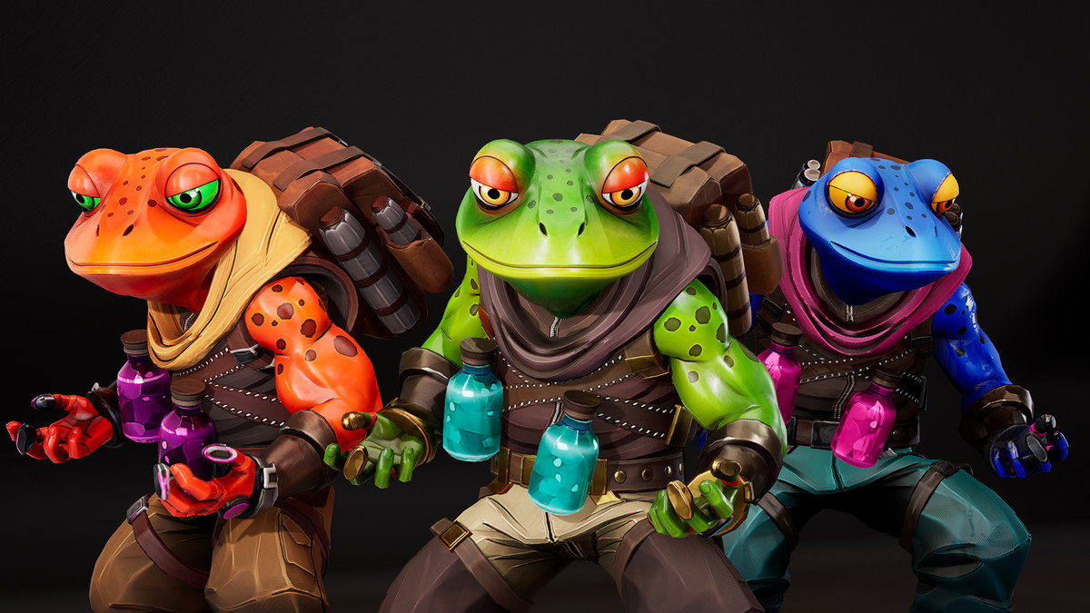 Stylized Alchemist Frog – Fantasy Character Pack (3 Skins)