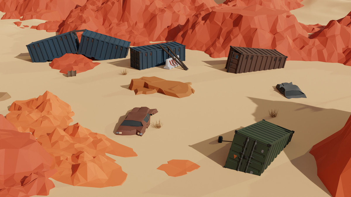 Desert Environment pack - Low Poly 3D