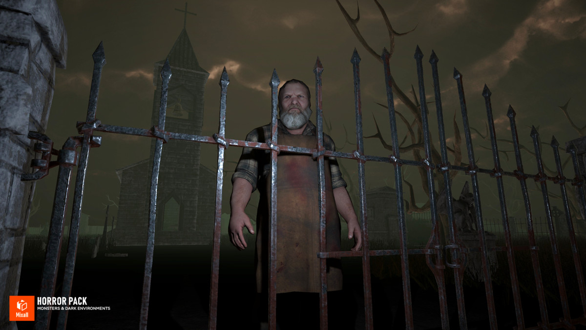 Undead Horror Pack: 17 Characters + 3 Haunted Environments