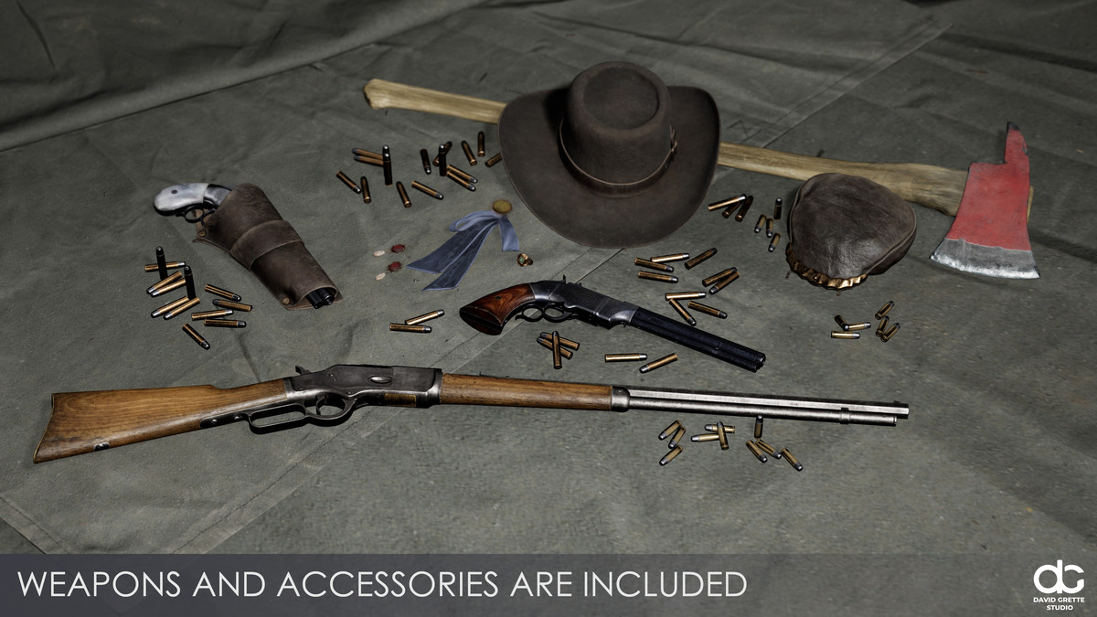 Western Character Louise - Antagonist Citizen Widow Gunner Wild West Woman