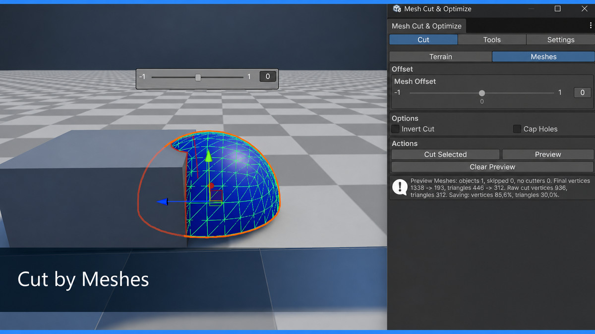 Mesh Cut & Optimize