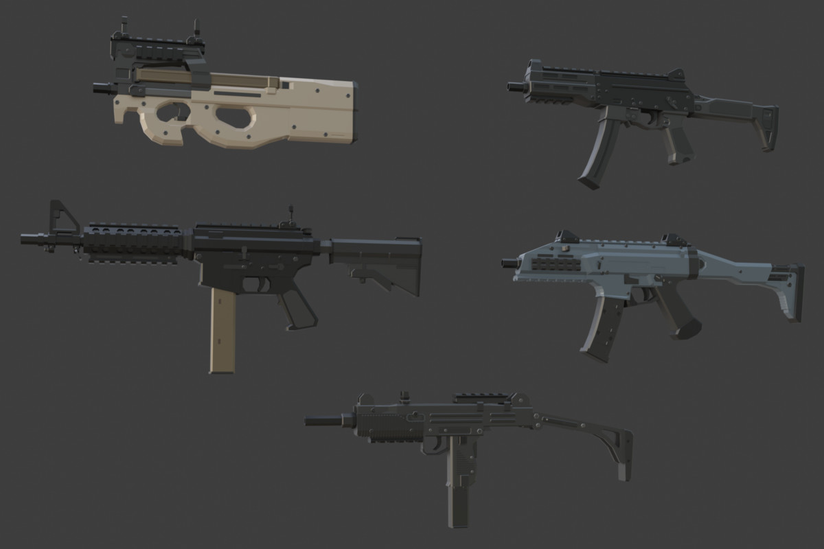 Low Poly Weapon Bundle Pack 3