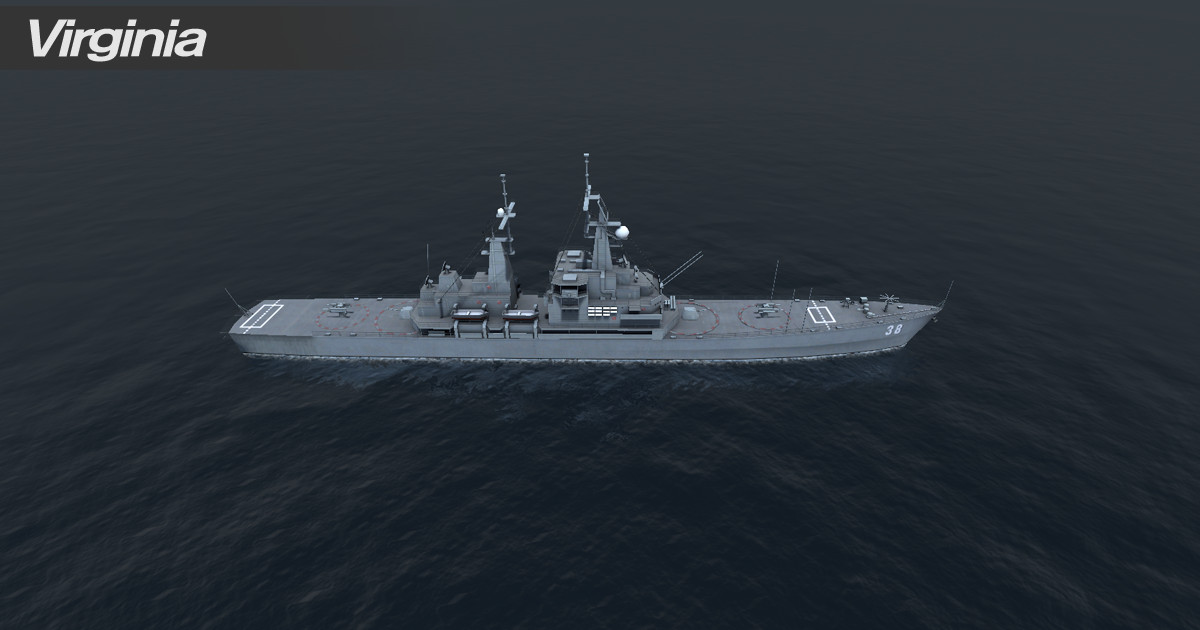 Low Poly Military Warship Collection 9