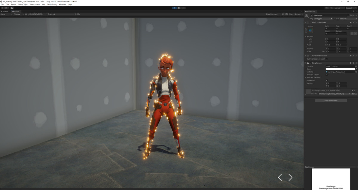 Burning Effect Tool